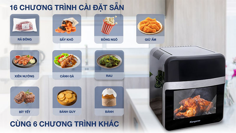 Nồi chiên không dầu Kangaroo KG12AF6A - Hàng chính hãng