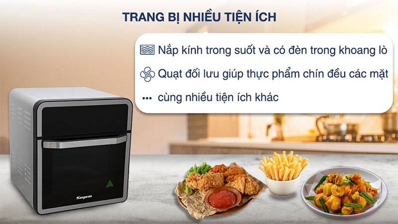Nồi chiên không dầu Kangaroo KG15AF1A - Hàng chính hãng