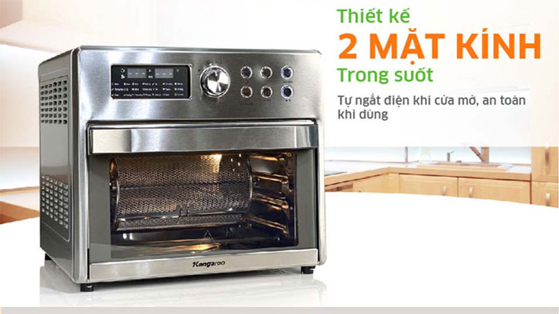 Thiết kế của Nồi chiên không dầu Kangaroo KG15AF3A