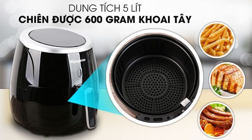 Nồi chiên không dầu Kangaroo KG52AF1A - Hàng chính hãng