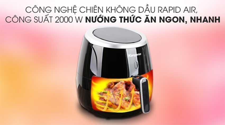 Nồi chiên không dầu Kangaroo KG52AF1A - Hàng chính hãng