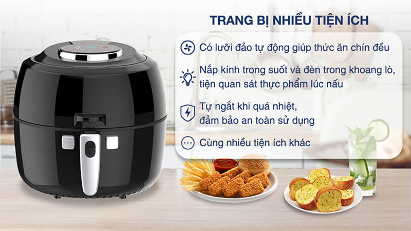 Nồi chiên không dầu Kangaroo KG65AF - Hàng chính hãng