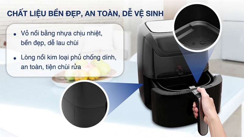 Nồi chiên không dầu Kangaroo KG8AF1A - Hàng chính hãng