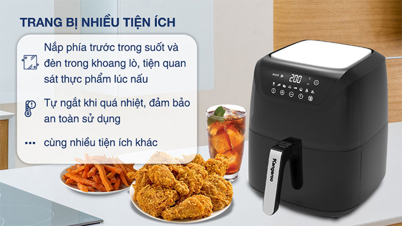 Nồi chiên không dầu Kangaroo KG8AF1A - Hàng chính hãng