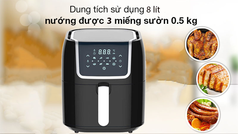 Nồi chiên không dầu Kangaroo KG8AF2A - Hàng chính hãng