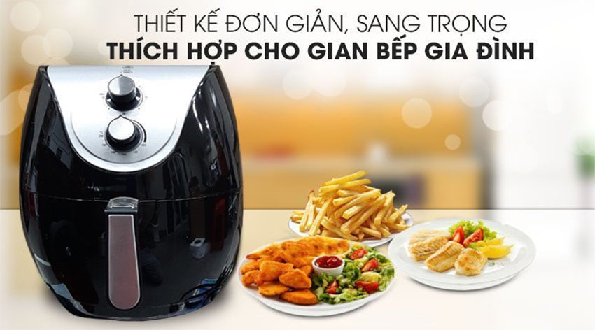 Nồi chiên không dầu Kim Cương KC-NCKD5.5L - Hàng chính hãng