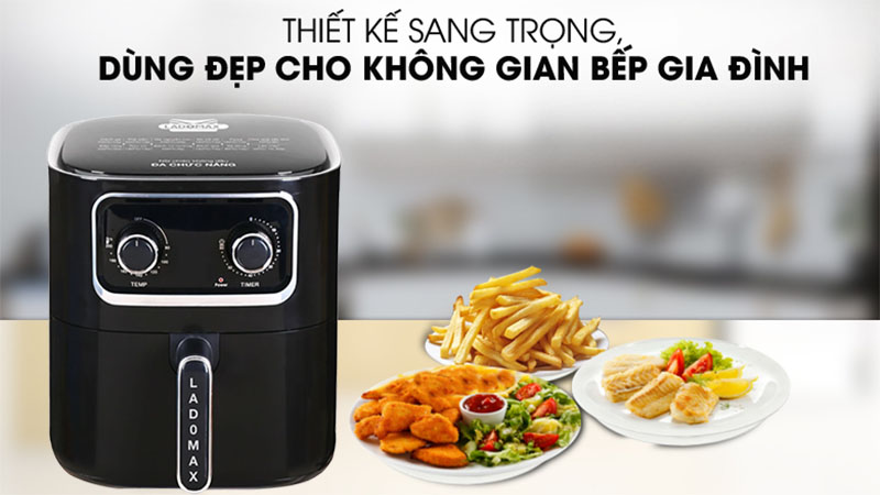 Thiết kế của Nồi chiên không dầu Ladomax HA-5619