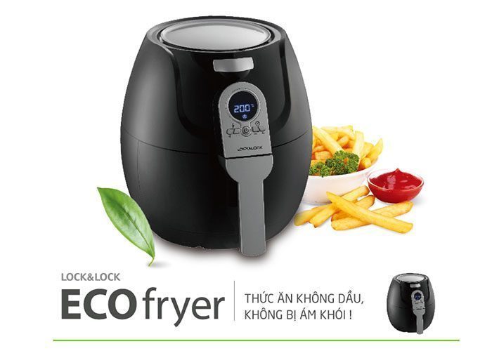 Nồi chiên không dầu Lock&Lock ECF-301R - Hàng chính hãng