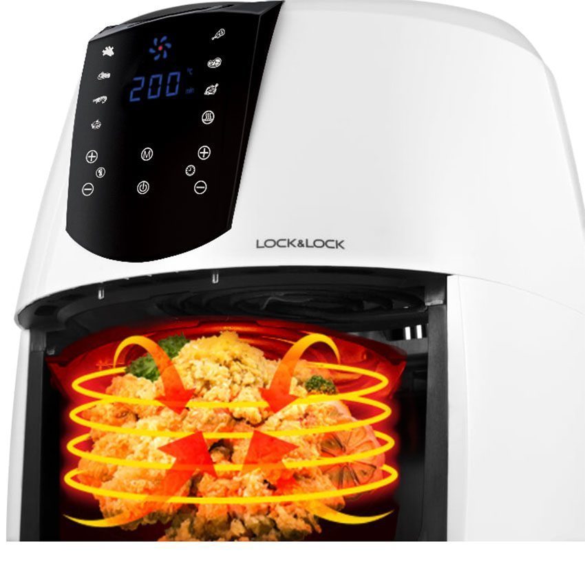 Nồi chiên không dầu Lock&Lock EJF357WHT - Hàng chính hãng