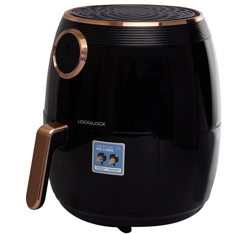 Nồi chiên không dầu Lock&Lock EJF376BLK - Hàng chính hãng