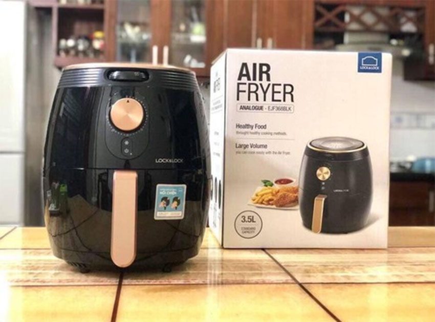 Nồi chiên không dầu Lock & Lock EJF368BLK - Hàng chính hãng