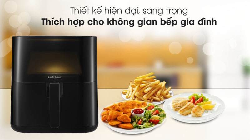 Nồi chiên không dầu LocknLock EJF996BLK - Hàng chính hãng