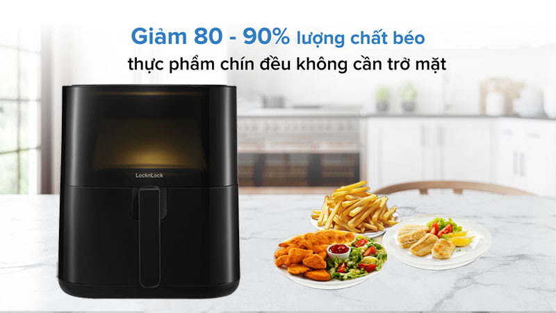 Nồi chiên không dầu LocknLock EJF996BLK - Hàng chính hãng