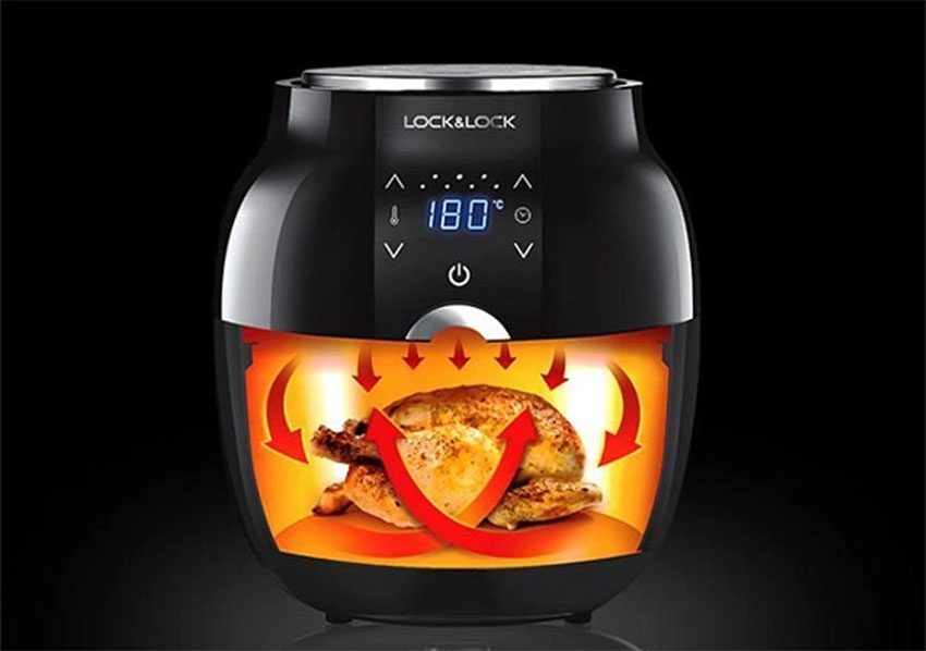 Nồi chiên không dầu Lock&Lock EJF341BLK - Hàng chính hãng
