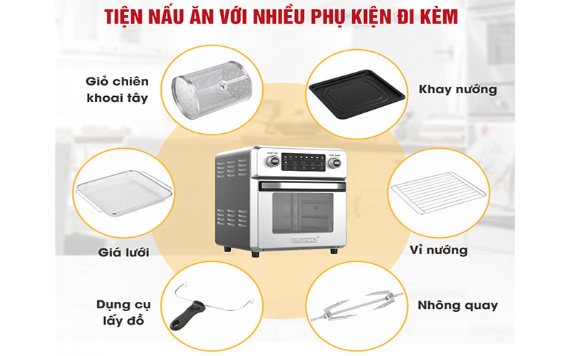 Nồi chiên không dầu Lorente LT-1600 - Hàng chính hãng