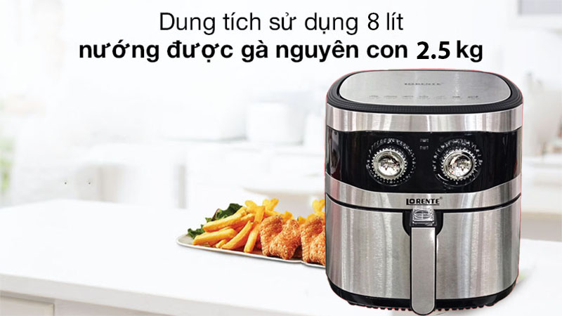 Nồi chiên không dầu Lorente LT-1850 - Hàng chính hãng