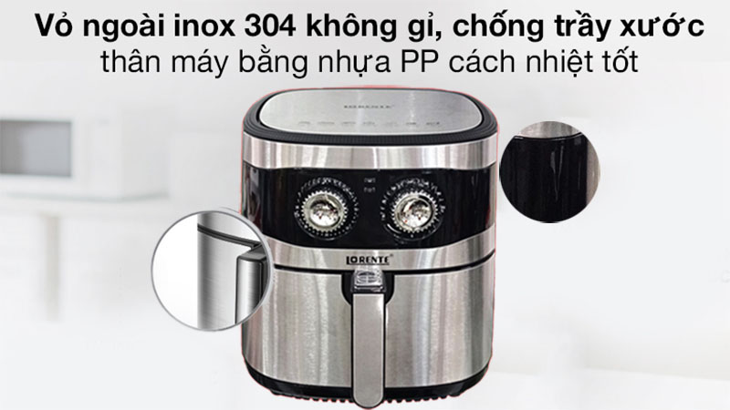 Nồi chiên không dầu Lorente LT-1850 - Hàng chính hãng