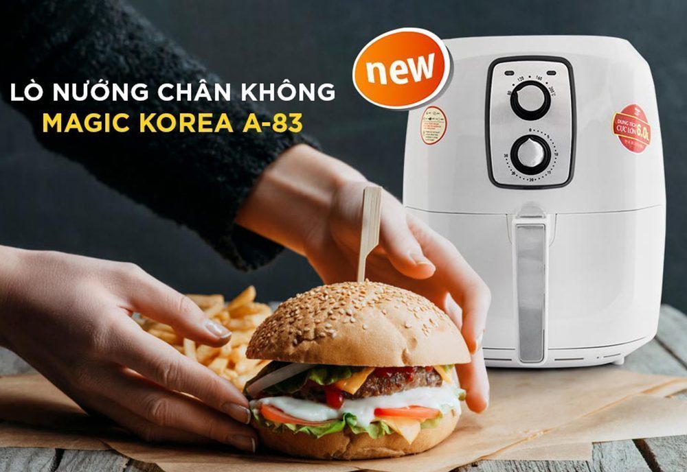 Nồi chiên không dầu 6 lít Magic Korea A-83 - Hàng chính hãng