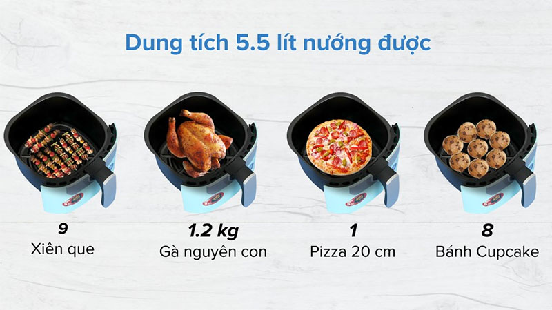 Nồi chiên không dầu Magic Eco AC-101 - Hàng chính hãng