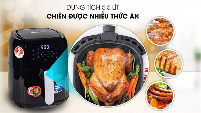 Nồi chiên không dầu Magic Eco AC-102 - Hàng chính hãng