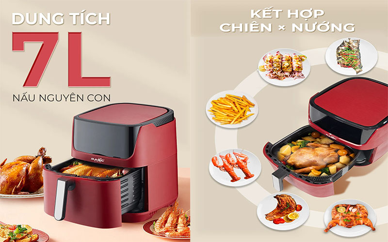 Nồi chiên không dầu Magic Eco AC-123 - Hàng chính hãng