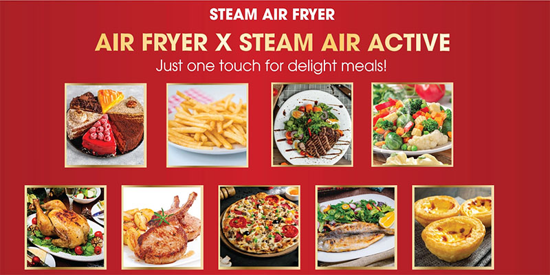 Nồi chiên không dầu kết hợp hấp Magic Eco S12 - Hàng chính hãng