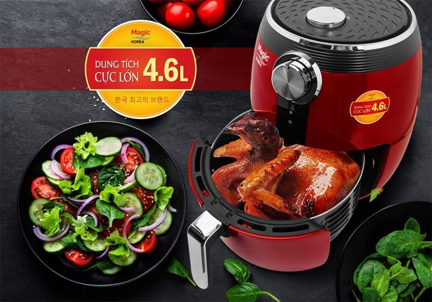 Nồi chiên không dầu Magic Korea A-802 có dung tích 4,6 lít