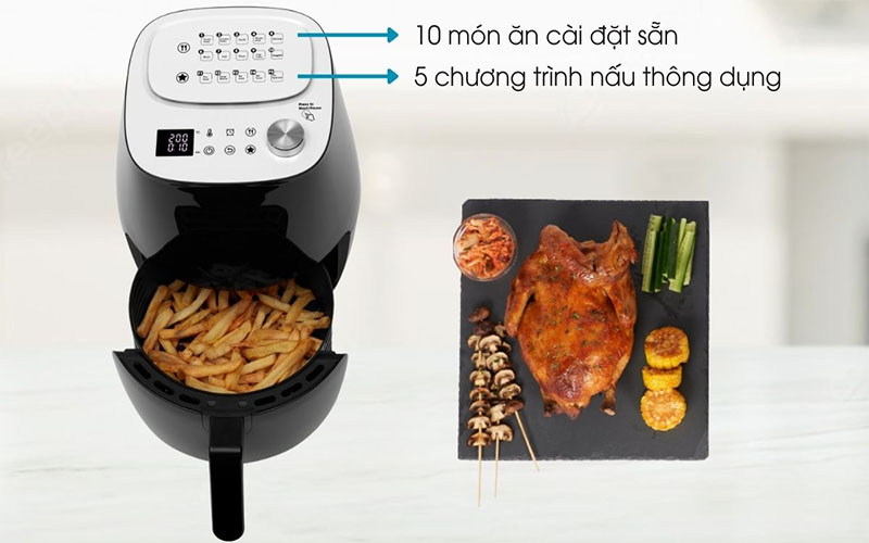 Nồi chiên không dầu Malloca MAF-09B - Hàng chính hãng