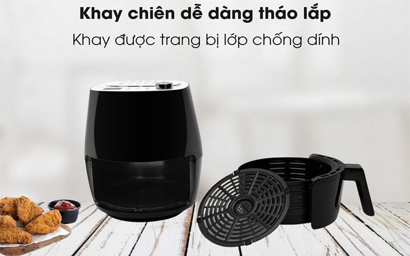 Nồi chiên không dầu Malloca MAF-09B - Hàng chính hãng