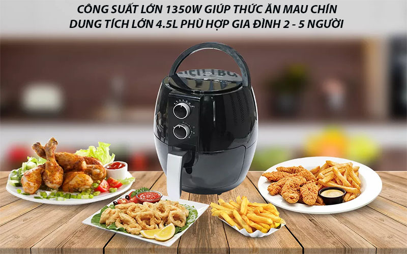 Nồi chiên không dầu Mhome BW-1011 - Hàng chính hãng