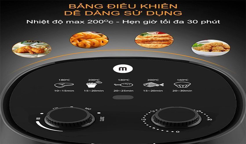 Nồi chiên không dầu Mishio MK-155 - Hàng chính hãng