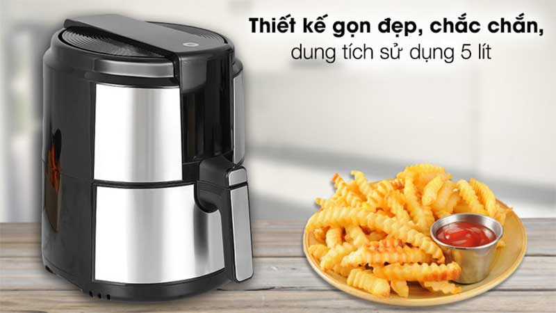 Nồi chiên không dầu Mishio MK-221 - Hàng chính hãng