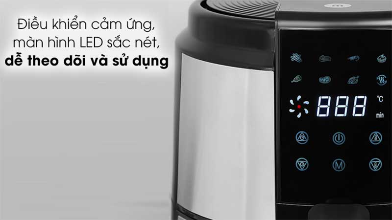 Nồi chiên không dầu Mishio MK-221 - Hàng chính hãng