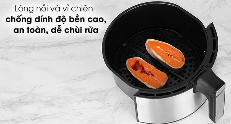 Nồi chiên không dầu Mishio MK-221 - Hàng chính hãng