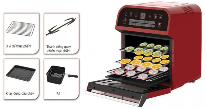 Nồi chiên không dầu Mishio MK-55