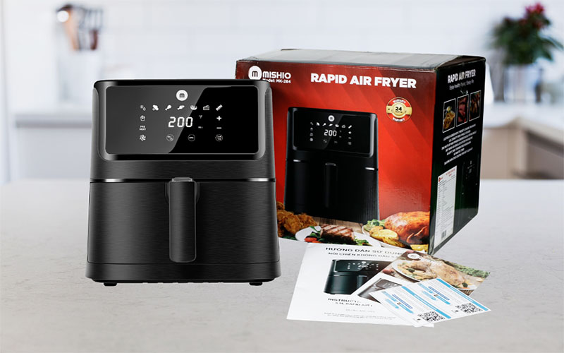 Nồi chiên không dầu Mishio MK284 - Hàng chính hãng