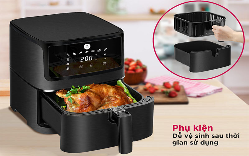 Nồi chiên không dầu Mishio MK284 - Hàng chính hãng