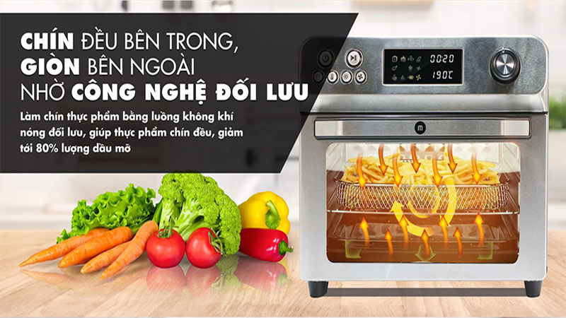 Nồi chiên không dầu Mishio MK314 - Hàng chính hãng