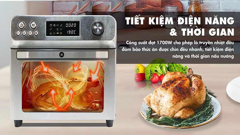 Nồi chiên không dầu Mishio MK314 - Hàng chính hãng