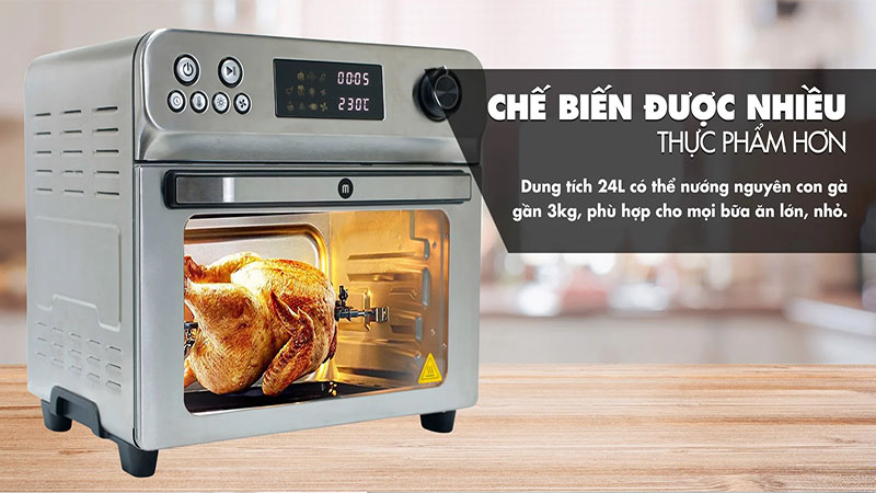 Nồi chiên không dầu Mishio MK314 - Hàng chính hãng