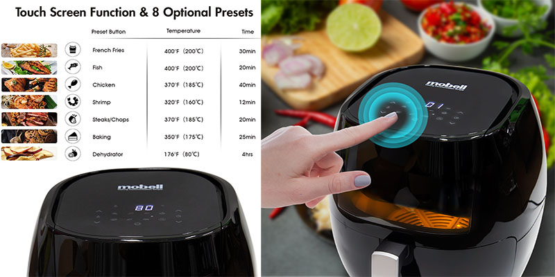 Nồi chiên không dầu Mobell PW-706A - Hàng chính hãng