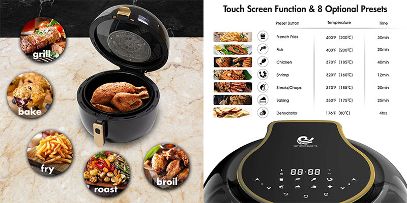 Nồi chiên không dầu Mobell PW-8087D - Hàng chính hãng