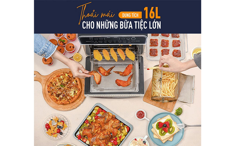 Dung tích của Nồi chiên không dầu Nagakawa NAG3308