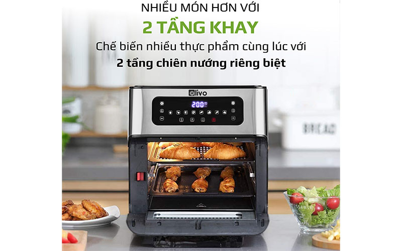 Nồi chiên không dầu Olivo AF12 - Hàng chính hãng