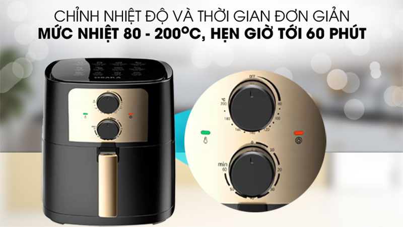 Điều khiển của Nồi chiên không dầu Osaka AF-07L
