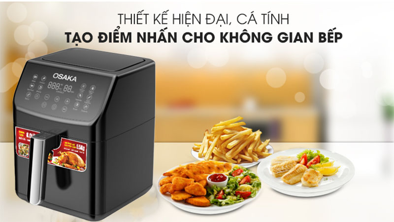 Nồi chiên không dầu Osaka AF-08D - Hàng chính hãng