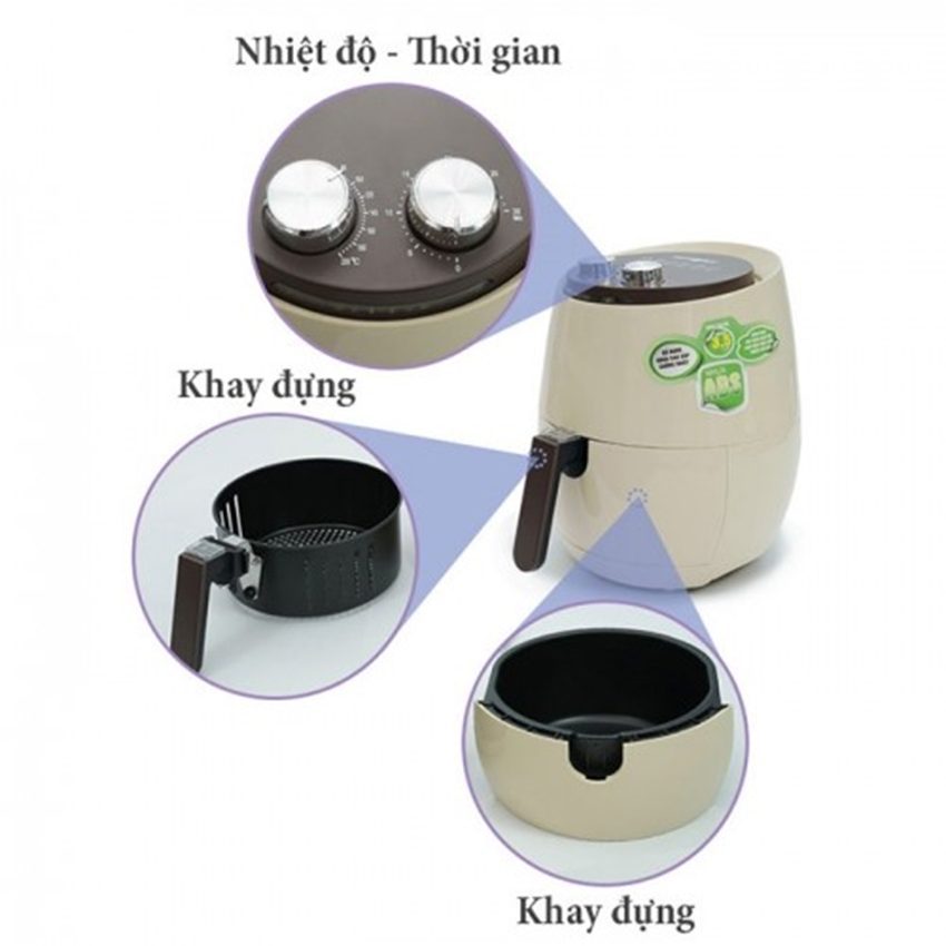 Chi tiết của nồi chiên không dầu Panworld PW-601