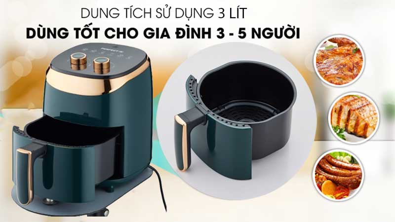 Dung tích của Nồi chiên không dầu Perfect PF-G03