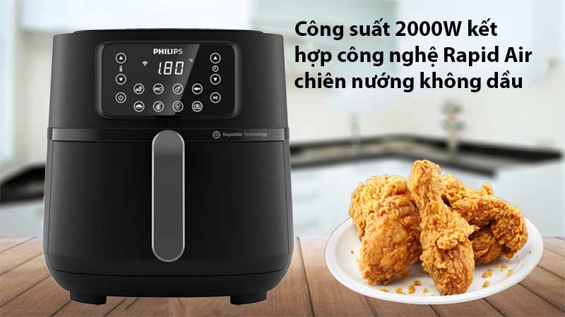Nồi chiên không dầu Philips HD9285/90 - Hàng chính hãng