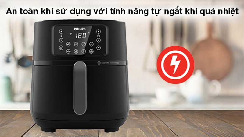 Nồi chiên không dầu Philips HD9285/90 - Hàng chính hãng